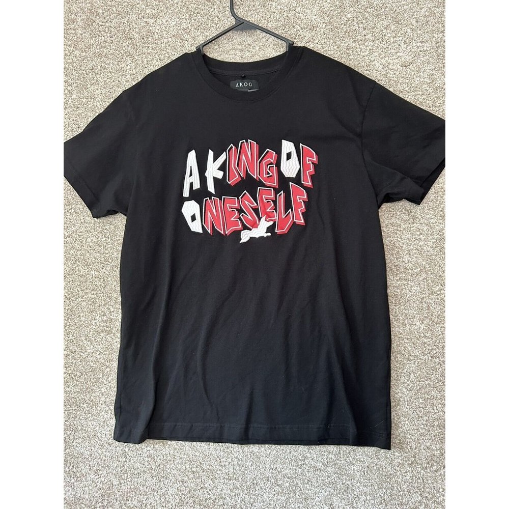 AKOO A King of Oneself Men’s Black Graphic T Shirt Size 2XL